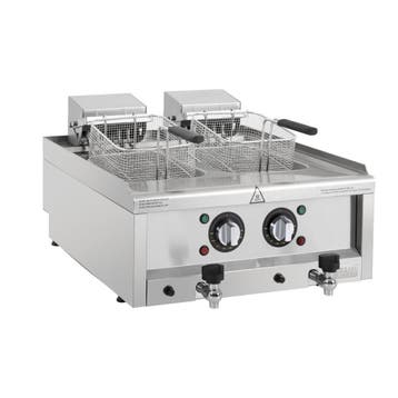 Buffalo 600-Serie Elektrische Friteuse Met Dubbele Tank, 2 x, Verzenden, Nieuw in verpakking