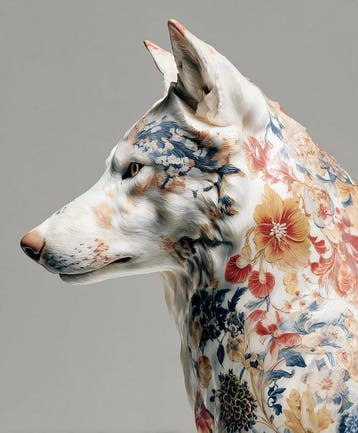Alwwa Roma - Lobo de Porcelana - XXL - Edición Única