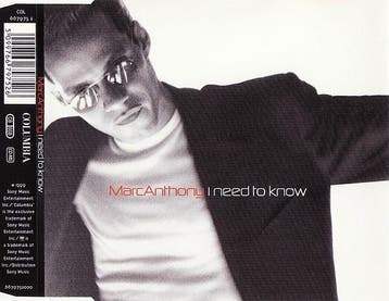 cd single - Marc Anthony - I Need To Know, Cd's en Dvd's, Verzenden, Zo goed als nieuw, Pop