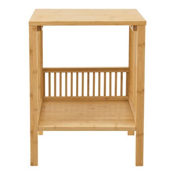 Nachtkast Varde 50x38,5x33 cm bamboe [en.casa], Huis en Inrichting, Tafels | Bijzettafels, Verzenden, Nieuw