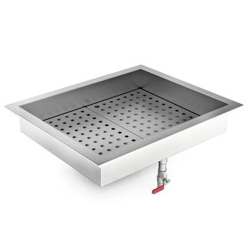 Crushed Ice Bak | RVS | Inbouw (Recht) | 2x 1/1 GN | Open |, Verzenden, Nieuw in verpakking