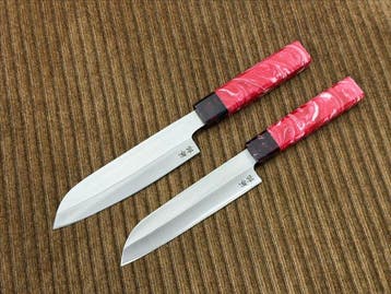 Keukenmes - Santoku - Handafgewerkt Japans