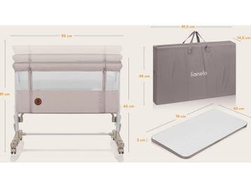Lionelo Aurora 3in1 - Co-sleeper - Verstelbare Hoogte -, Verzenden, Nieuw