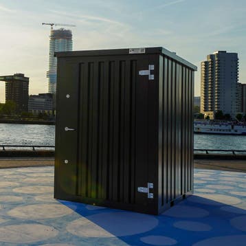 Tuincontainer 1,5 x 2 in RAL 9005 (zwart) bij Foldaco