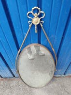 sculptuur, Specchio ovale - 95 cm - Messing, Antiek en Kunst, Curiosa en Brocante