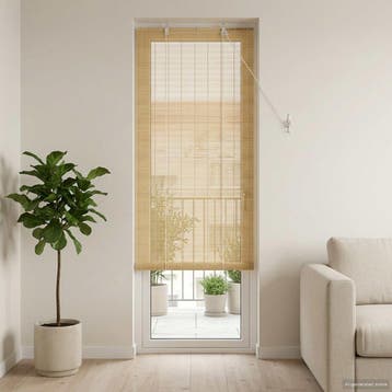 vidaXL Rolgordijn Naturel 70 x 220 cm Bamboe, Verzenden, Nieuw, Bruin