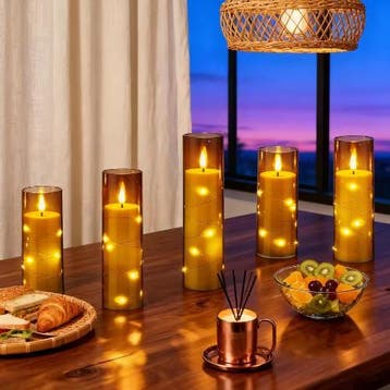 Set van 5 LED Vlamloze Kaarsen met Afstandsbediening, Verzenden, Nieuw