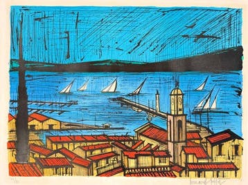 Bernard Buffet (1928-1999) - Saint Tropez et les voiliers