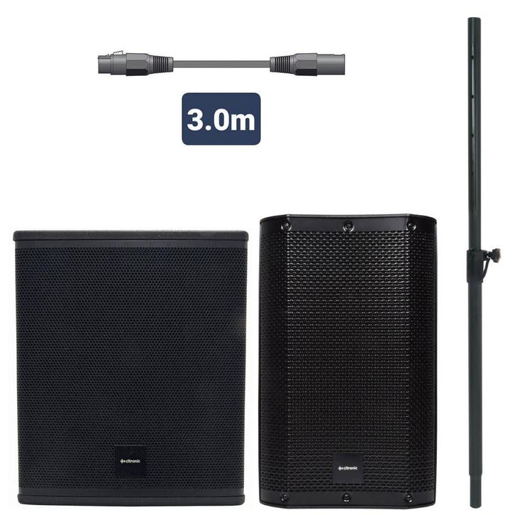 Citronic MonoSound CS1012A Bundel 12  Subwoofer En 10, Audio, Tv en Foto, Versterkers en Receivers, Nieuw, Overige merken, Verzenden