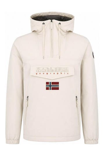 Napapijri Jas in maat M Wit, Kleding | Heren, Verzenden, Gedragen, Wit, Napapijri
