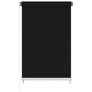 vidaXL Rolgordijn voor buiten 165(B)x230(H) cm zwart, Verzenden, Nieuw, Zwart