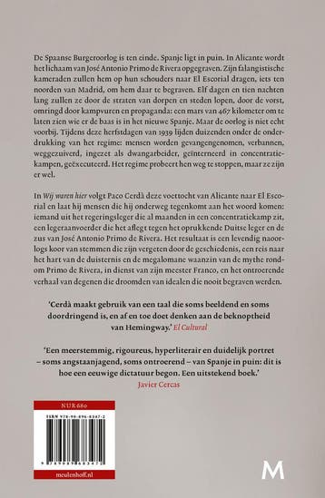 Wij waren hier 9789089683472 Paco Cerdà, Boeken, Verzenden, Gelezen, Paco Cerdà