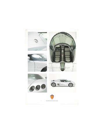 2002 KOENIGSEGG CC LEAFLET ENGELS, Nieuw, Author