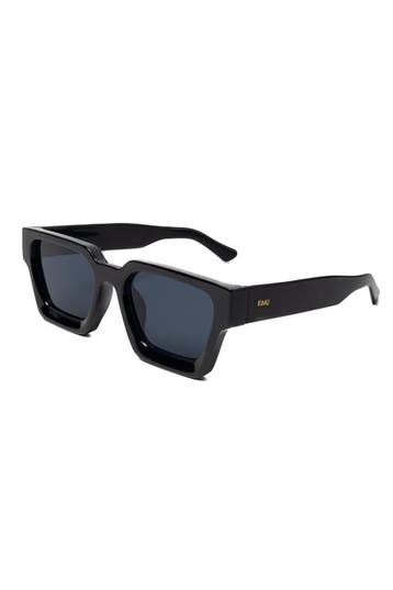 KIMU® Zonnebril Zwart Vierkant Dik Montuur Zwart Montuur Zwa, Hobby en Vrije tijd, Feestartikelen, Ophalen of Verzenden, Nieuw
