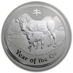Lunar II - Year of the Ox - 5 oz 2009 (4.720 oplage), Verzenden, Losse munt, Zilver