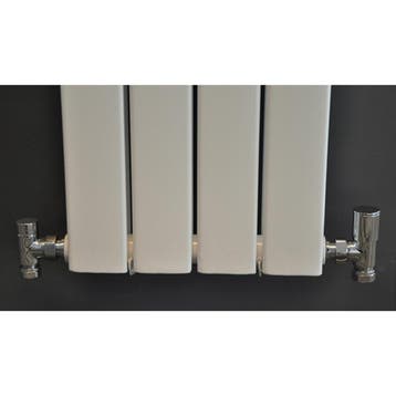 Wiesbaden Luxe Radiator Aansluitset Haaks Chroom, Doe-het-zelf en Verbouw, Verwarming en Radiatoren, Ophalen of Verzenden, Nieuw
