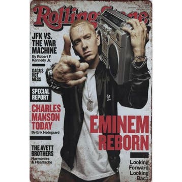 Wandbord Artiesten - Eminem Reborn, Ophalen of Verzenden, Nieuw, Poster, Artwork of Schilderij