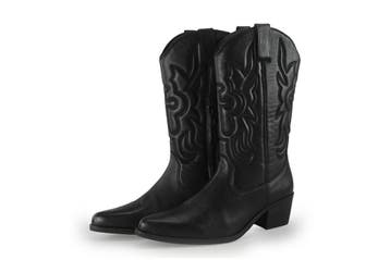 Manfield Cowboy laarzen in maat 41 Zwart, Kleding | Dames, Verzenden, Zwart, Zo goed als nieuw, Manfield