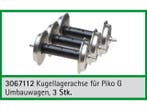 TRAINLINE45 3067112 Kugellagerachse 3 Stück für Piko G Um., Ophalen of Verzenden, Nieuw, Overige typen, Analoog