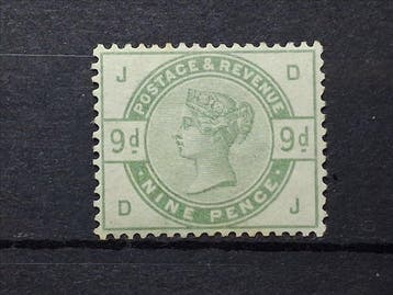 Groot-Brittannië 1883 - Queen Victoria, Sg nr 195, 9d, dull, Postzegels en Munten, Postzegels | Europa | UK, Gestempeld