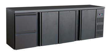 CombiSteel Barkoelkast | 698L | Zwart | 0°C/+10°C | Geforcee, Ophalen of Verzenden, Nieuw