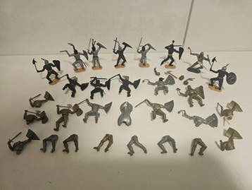 Timpo Toys Ritter Silber / Gold und Schwarz - Speelgoed