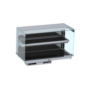 Warmhoud vitrine recht wandmodel | Zwart | 30 tot 120ºC, Verzenden, Nieuw in verpakking
