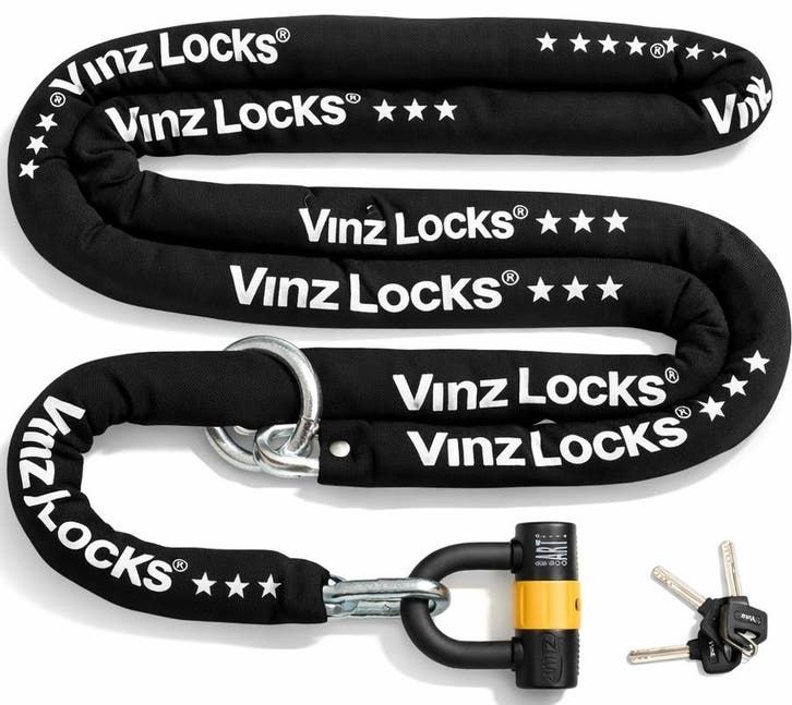 VINZ Kungur Scooterslot ART 3 - 200cm (past door spaakwiel), Motoren, Accessoires | Sloten, Verzenden