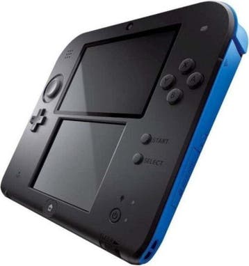 Nintendo 2DS Zwart/Blauw (Nette Staat) (3DS Spelcomputers), Ophalen of Verzenden, Zo goed als nieuw