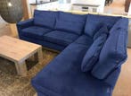 Oudenbosch Loungebank - hoekbanken - Blauw, Huis en Inrichting, Nieuw, 150 cm of meer, Stof, 250 tot 300 cm