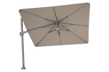 Platinum Nexus T2 zweefparasol Premium 3x3 – Havana Taupe, Tuin en Terras, Verzenden, Nieuw, Zweefparasol, Kantelbaar