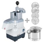 GGM Gastro | Compacte groentesnijmachine - 735W - met 1 |, Verzenden, Nieuw in verpakking, RVS Meubilair