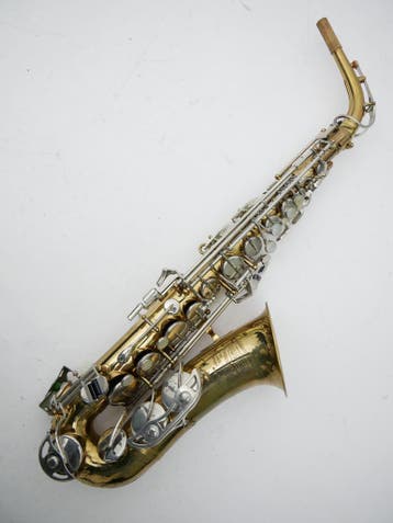 Occasion Altsax Eb Selmer Bundy II uit 1980 speelklaar, Ophalen of Verzenden, Gebruikt, Alt, Met koffer