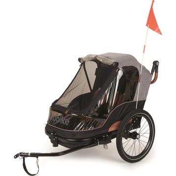 Bobike Trailer 2 in 1 Fietskar Grijs, Verzenden, Nieuw