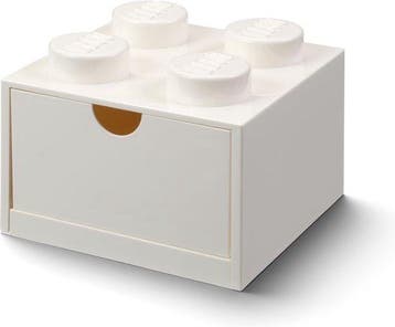 Lego - Opbergbox Bureaulade Brick 4 - Kunststof - Wit, Verzenden, Nieuw