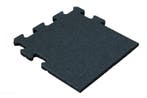 Rubber tegel 50 mm - 50 x 50 cm - Zwart - Puzzelsysteem -, Tuin en Terras, Verzenden, Nieuw