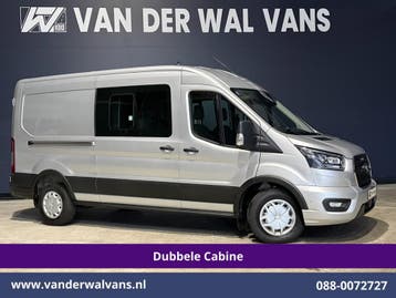 Ford Transit | 2.0 TDCI 185pk L3H2 Dubbele Cabine Euro6, Gebruikt, Euro 6, Dealer onderhouden, Ford