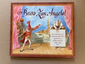 Kinder-Kunstboek over de Comedia dell Arte - in nieuwstaat, Verzenden, Zo goed als nieuw, Fictie algemeen