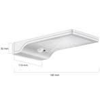 Solar wandlamp Slim - Voordeelset van 3 - Zilver, Zonne-energie, Kunststof, Verzenden, Minder dan 50 watt