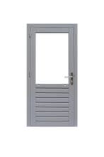 Hardhouten enkele 1-ruits deur Prestige, linksdraaiend, Doe-het-zelf en Verbouw, Deuren en Horren, Ophalen of Verzenden, Nieuw