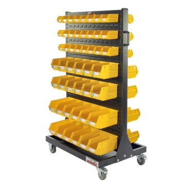 Verrijdbare trolley met 96 magazijnbakken – verrijdbaar, Ophalen of Verzenden, Nieuw