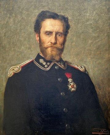 Leon Herbo (1850-1907) - Luitenant Kolonel WOYARD, gedateerd, Antiek en Kunst