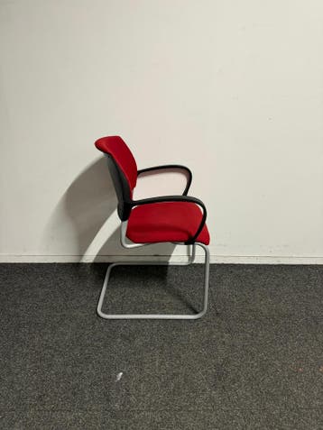 Drabert Filio - Vergaderstoel - Rood, Vergader- of Presentatieruimte, Ophalen of Verzenden, Gebruikt, Stoel