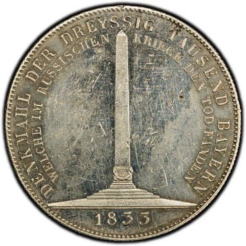 Duitsland, Beieren Ludwig I. 1 Thaler (taler) 1833 -