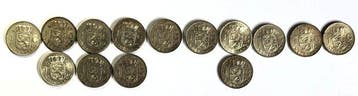 Nederland. Juliana. 1 Gulden Lot 14 stuks (Zonder