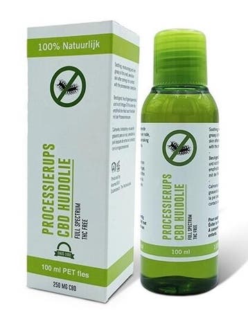 CBD Huidolie processierups - 100 ml, Verzenden, Nieuw