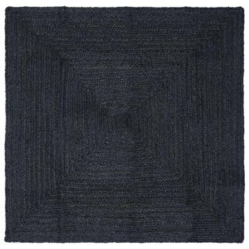 vidaXL Gebied Tapijt Donkergrijs 120 x 120 cm Jute, Huis en Inrichting, Verzenden, Nieuw