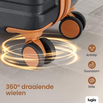 Lugia Handbagage Koffer 36L - TSA Slot - Waterdicht - 360, Ophalen of Verzenden, Nieuw
