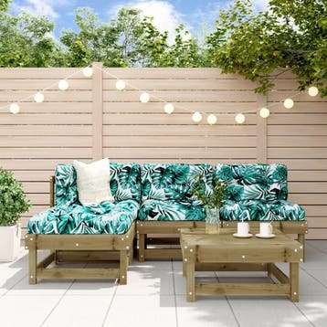 vidaXL 5-delige Loungeset geïmpregneerd grenenhout, Verzenden, Nieuw, 5 zitplaatsen, Loungeset