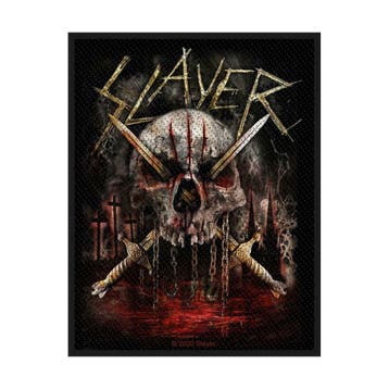 Slayer Skull and Swords patch officiële merchandise, Ophalen of Verzenden, Nieuw, Kleding